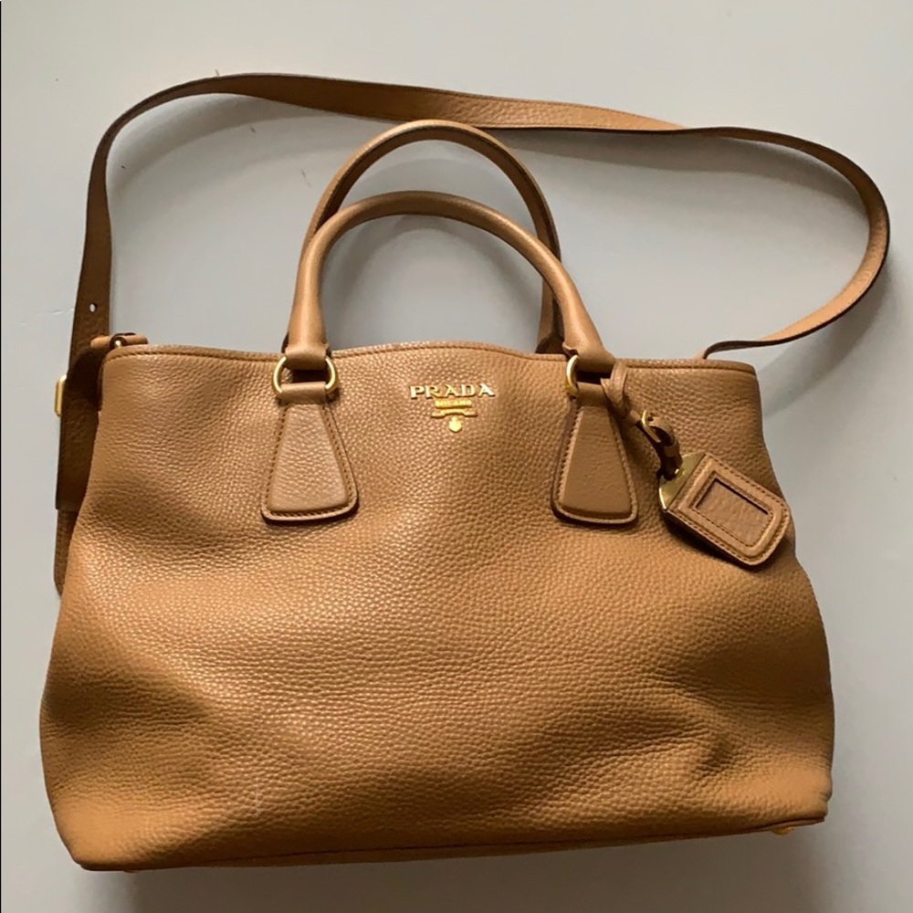 Prada tote with authentication (Caramel)
